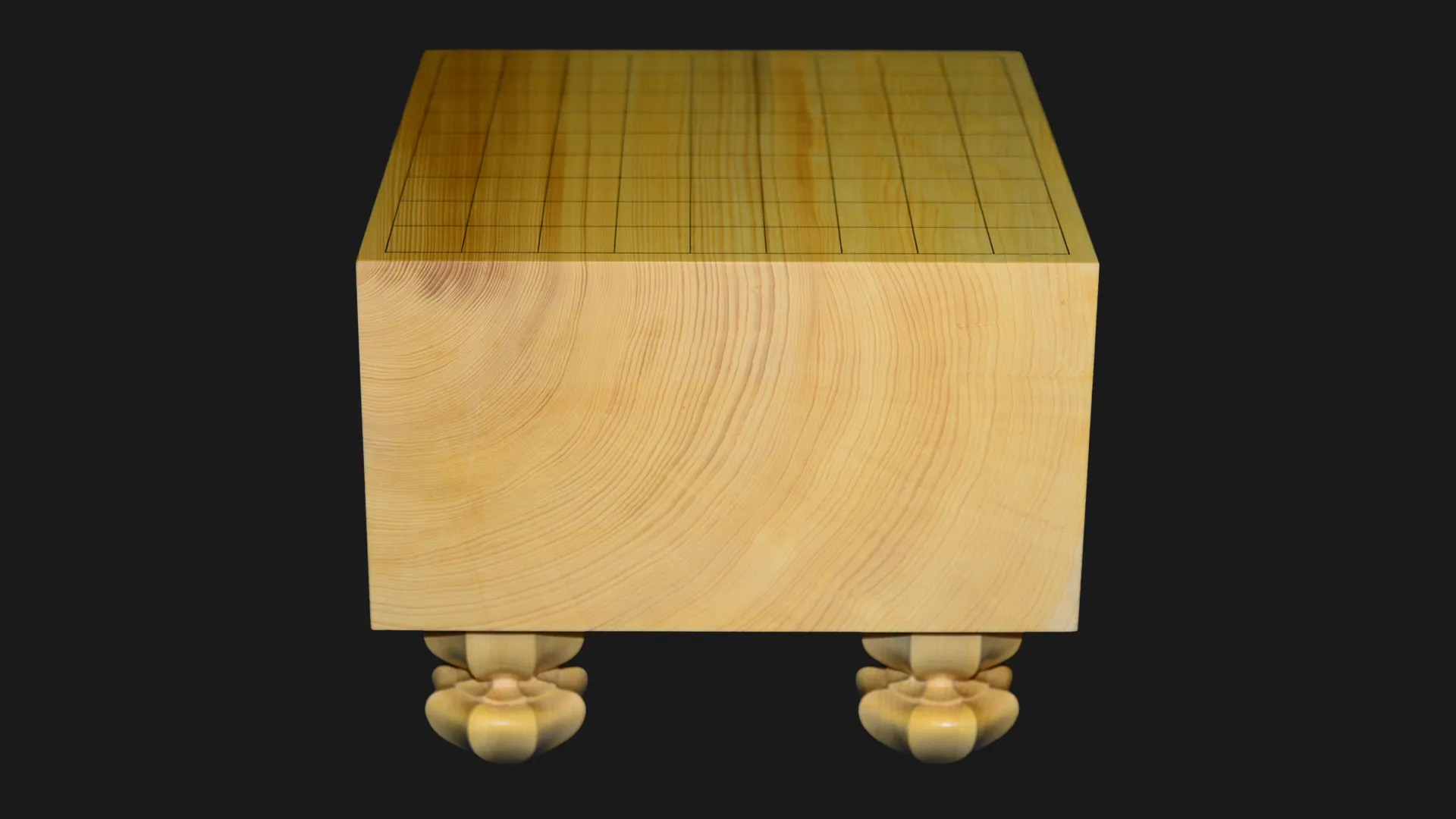 6.1-sun Shogi Floor Board – Kyushu Kaya, Single-piece, Straight-grain cut image 3