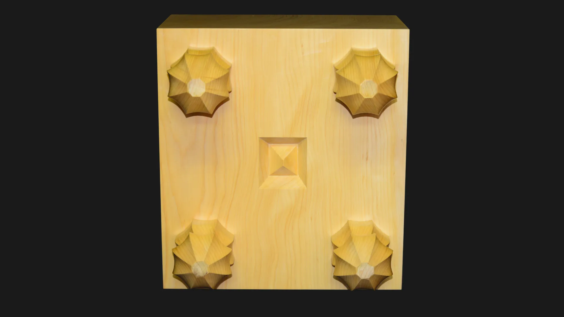 6.1-sun Shogi Floor Board – Kyushu Kaya, Single-piece, Straight-grain cut image 6