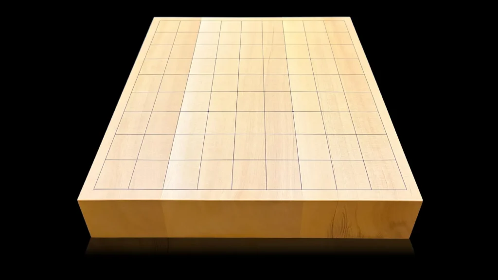 2-sun Shogi Table Board – Miyazaki Kaya, 3-piece laminated, Straight-grain cut image 1