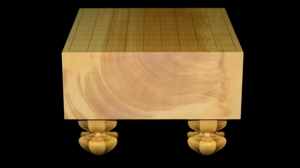 4.4-sun Shogi Floor Board – Aya National Forest Kaya, Single-piece, Flat-grain cut (back face) image 1