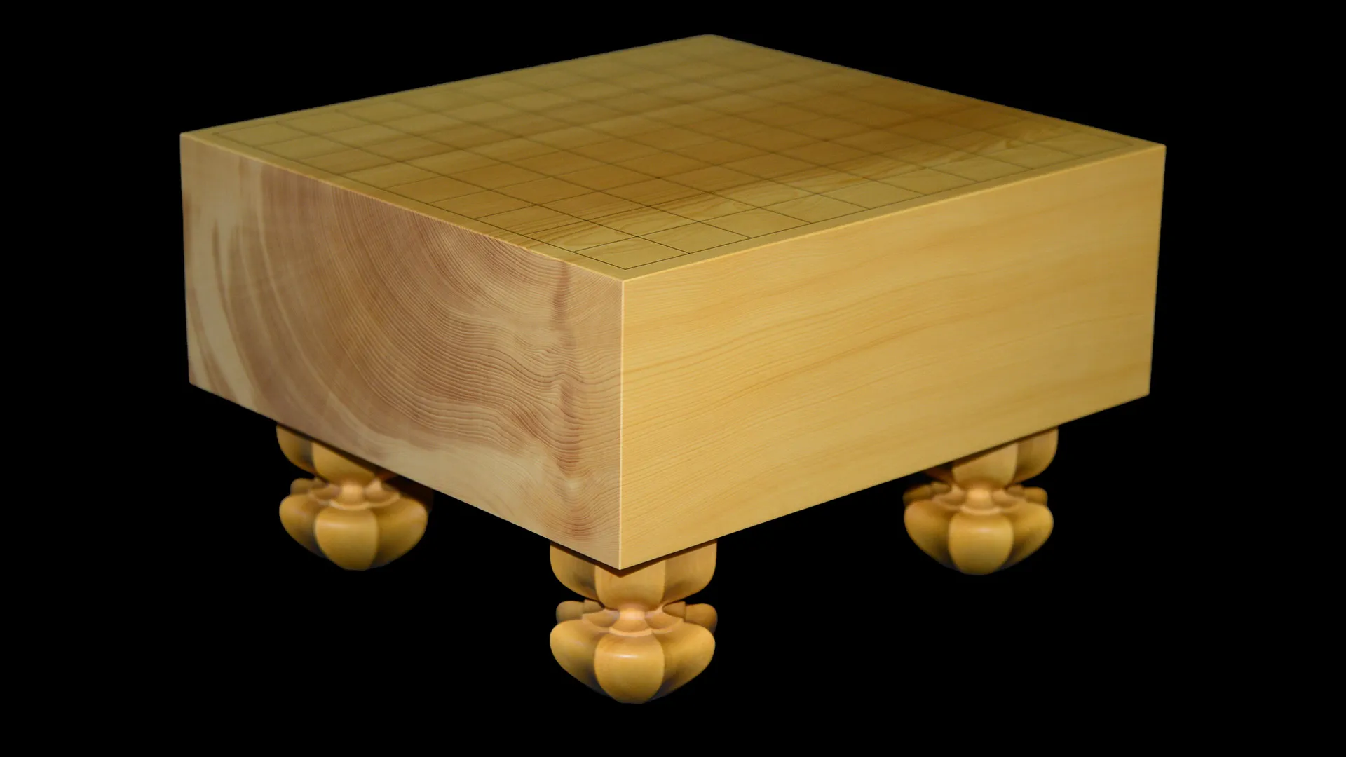 4.4-sun Shogi Floor Board – Aya National Forest Kaya, Single-piece, Flat-grain cut (back face) image 2