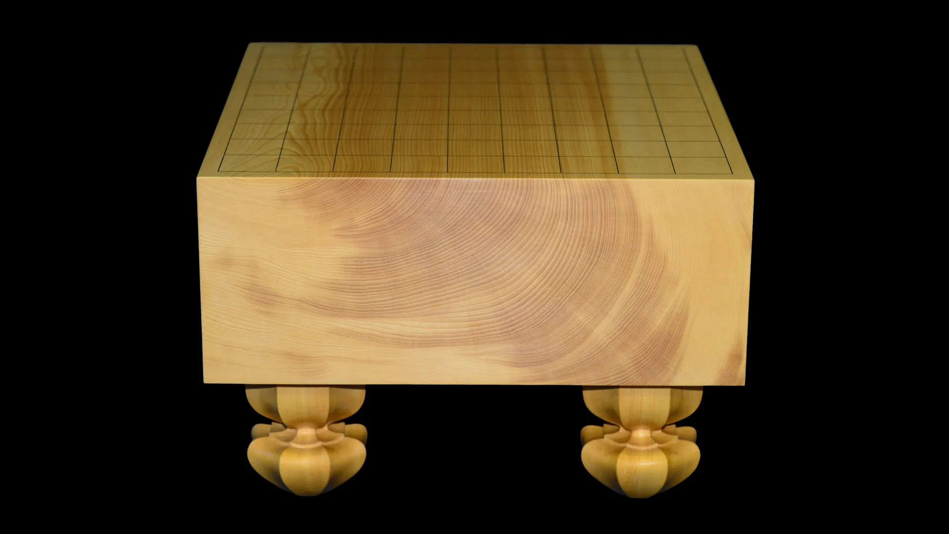 4.4-sun Shogi Floor Board – Aya National Forest Kaya, Single-piece, Flat-grain cut (back face) image 3