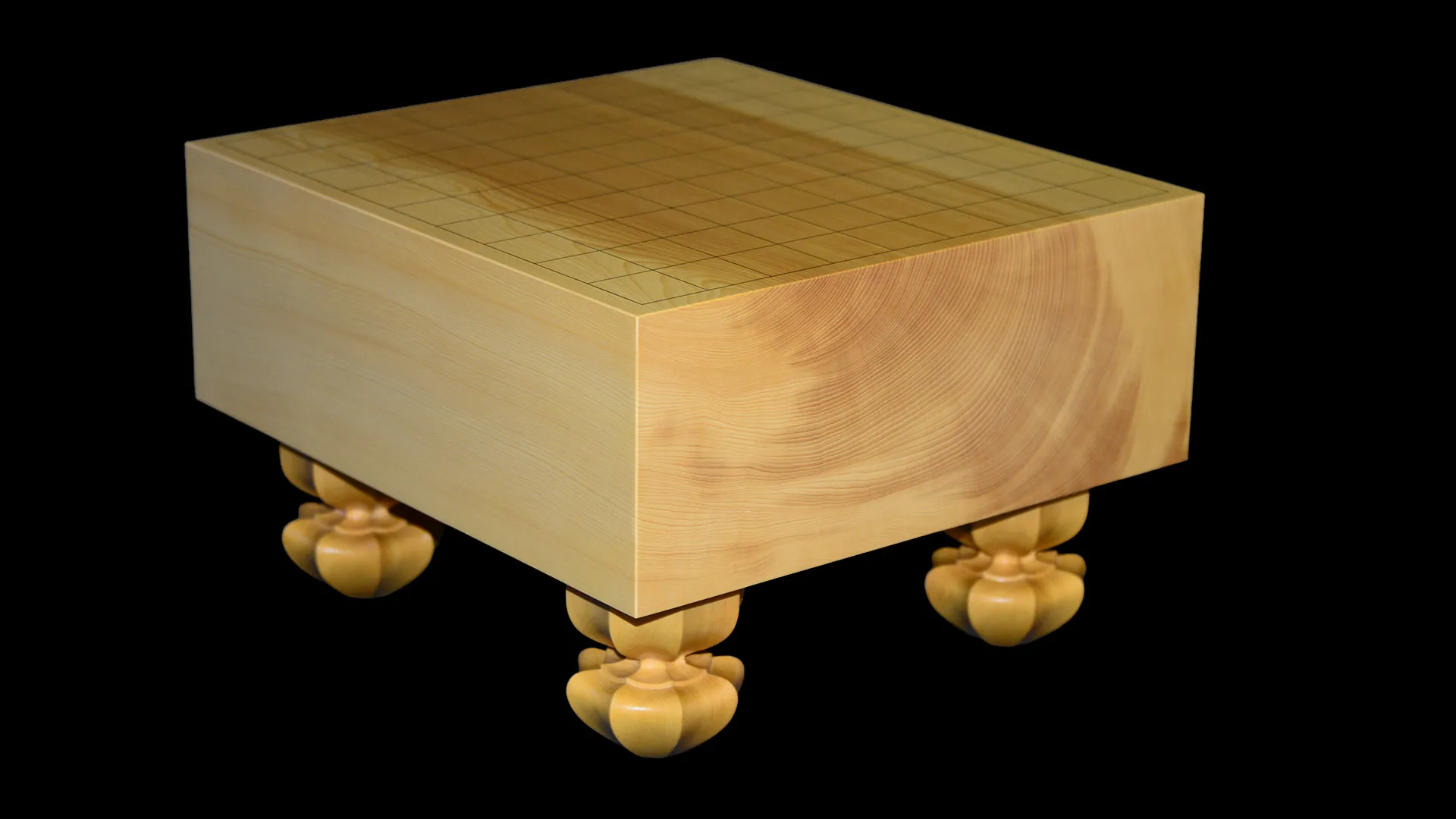 4.4-sun Shogi Floor Board – Aya National Forest Kaya, Single-piece, Flat-grain cut (back face) image 4
