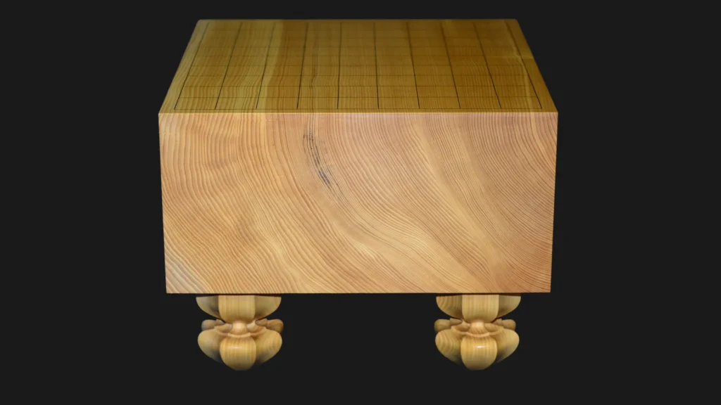 5.35-sun Shogi Floor Board – Aya National Forest Kaya, Single-piece, Straight-grain cut image 1