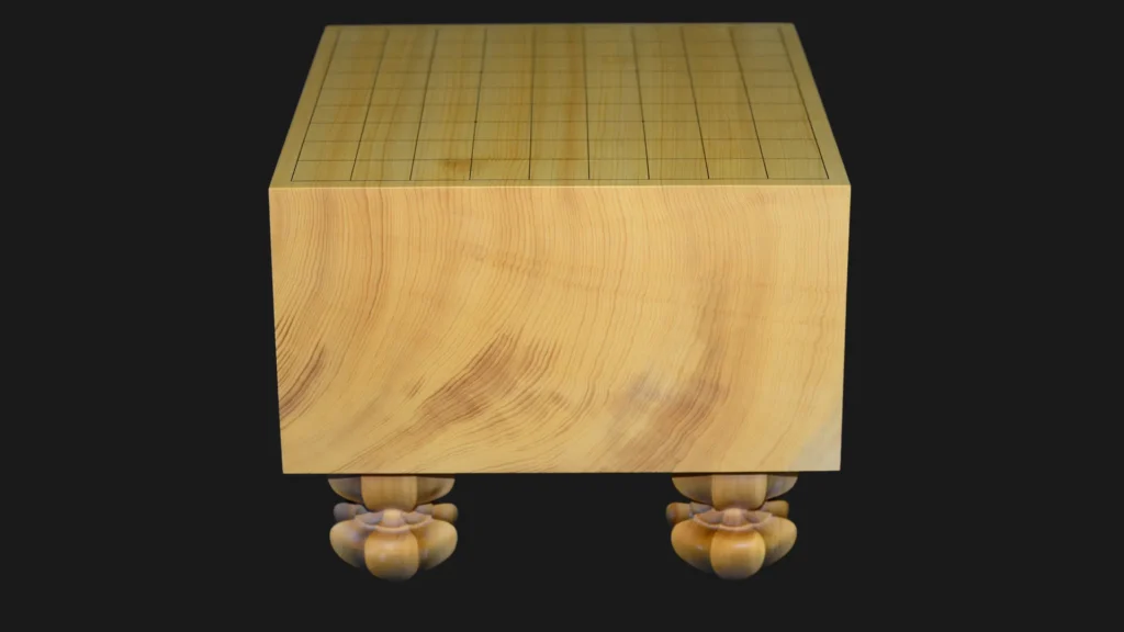6-sun Shogi Floor Board – Kyushu Kaya, Single-piece, Straight-grain cut image 1