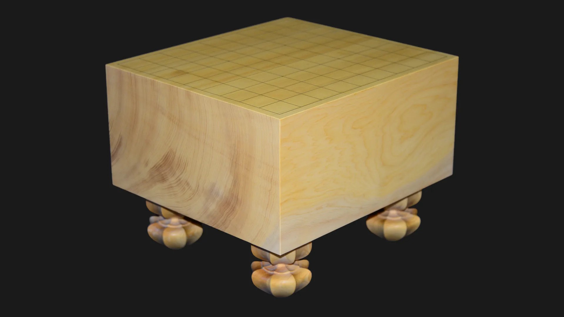 将棋（脚付）6寸｜九州榧・1枚板柾目 | 熊須碁盤店