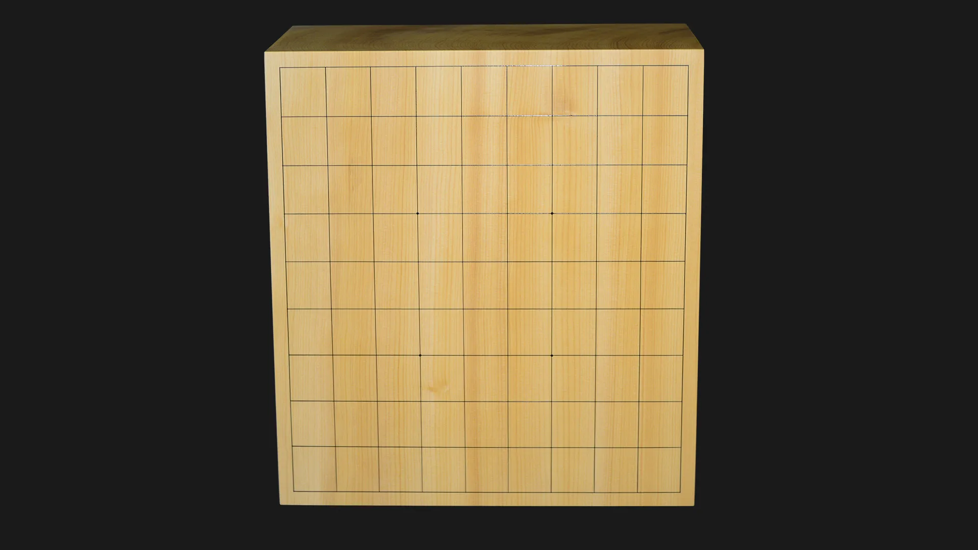 6-sun Shogi Floor Board – Kyushu Kaya, Single-piece, Straight-grain cut image 5