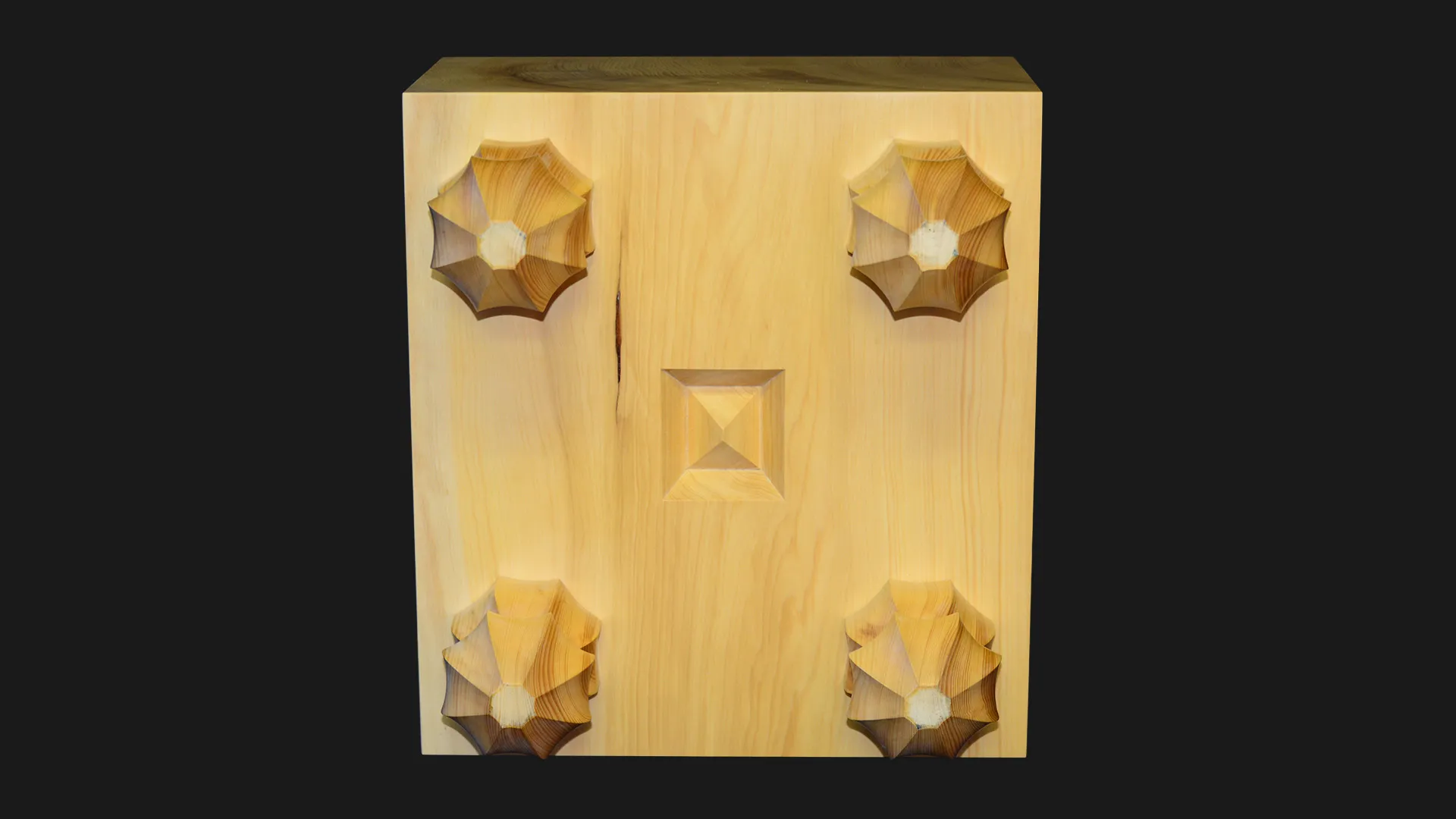 6-sun Shogi Floor Board – Kyushu Kaya, Single-piece, Straight-grain cut image 6