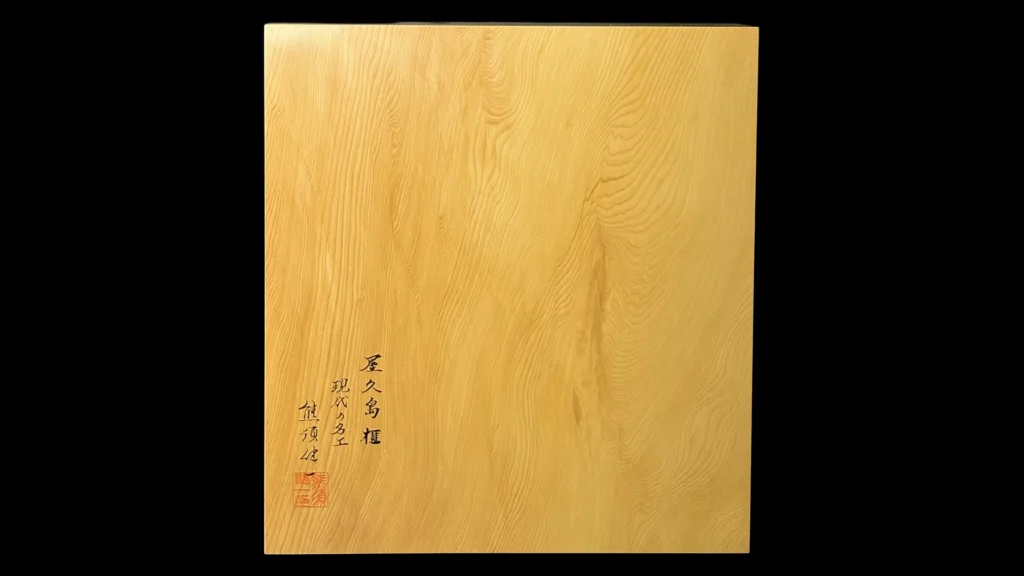 将棋（卓上）3寸｜屋久島榧・1枚板柾目 のイメージ 4