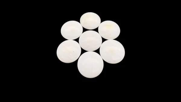碁石｜日向小倉が浜産 蛤・月印・32号（8.8mm）・リペア品 | 熊須碁盤店