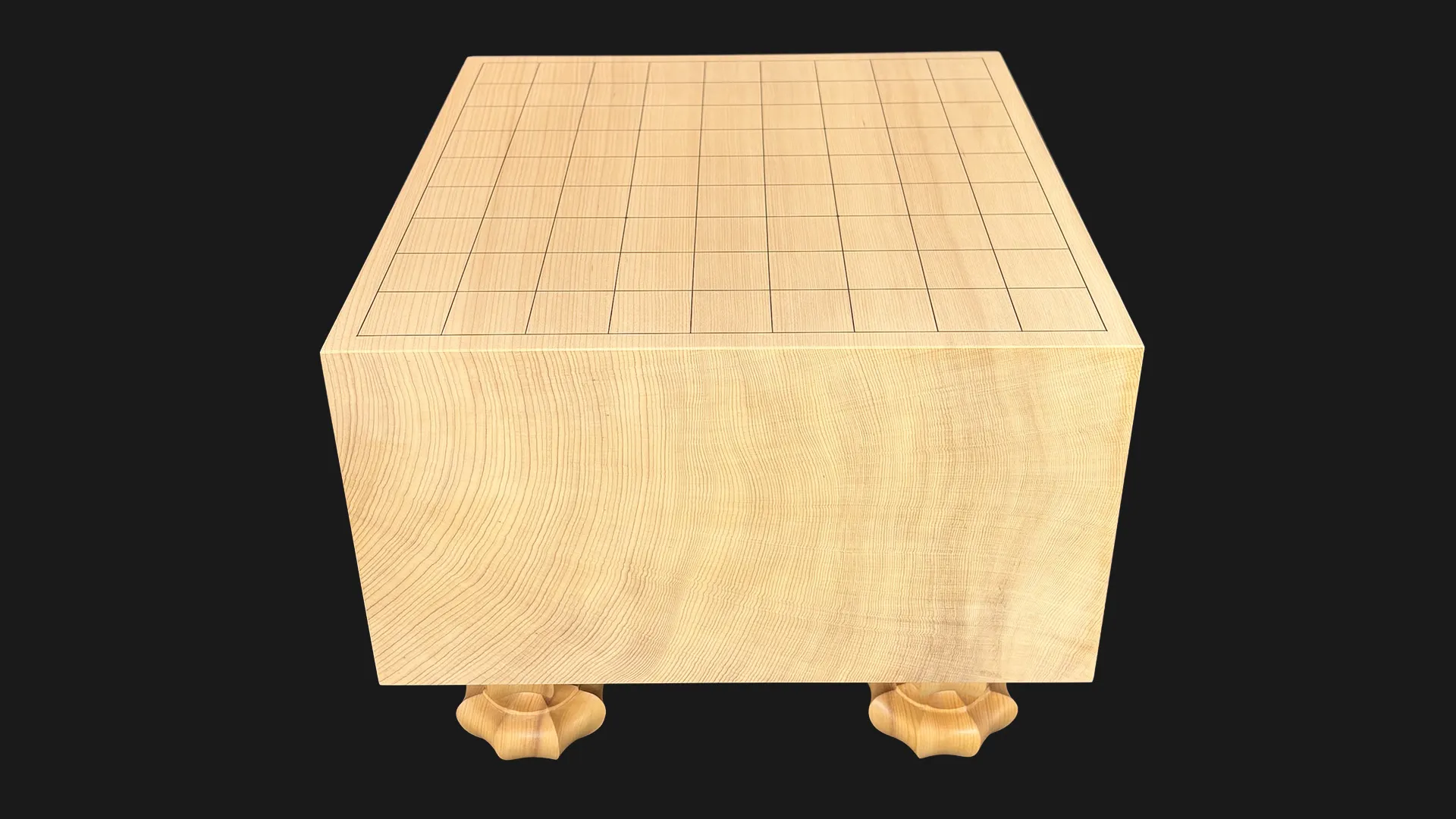 71周年記念 将棋（脚付）6.05寸｜島根県産榧・1枚板柾目 | 熊須碁盤店