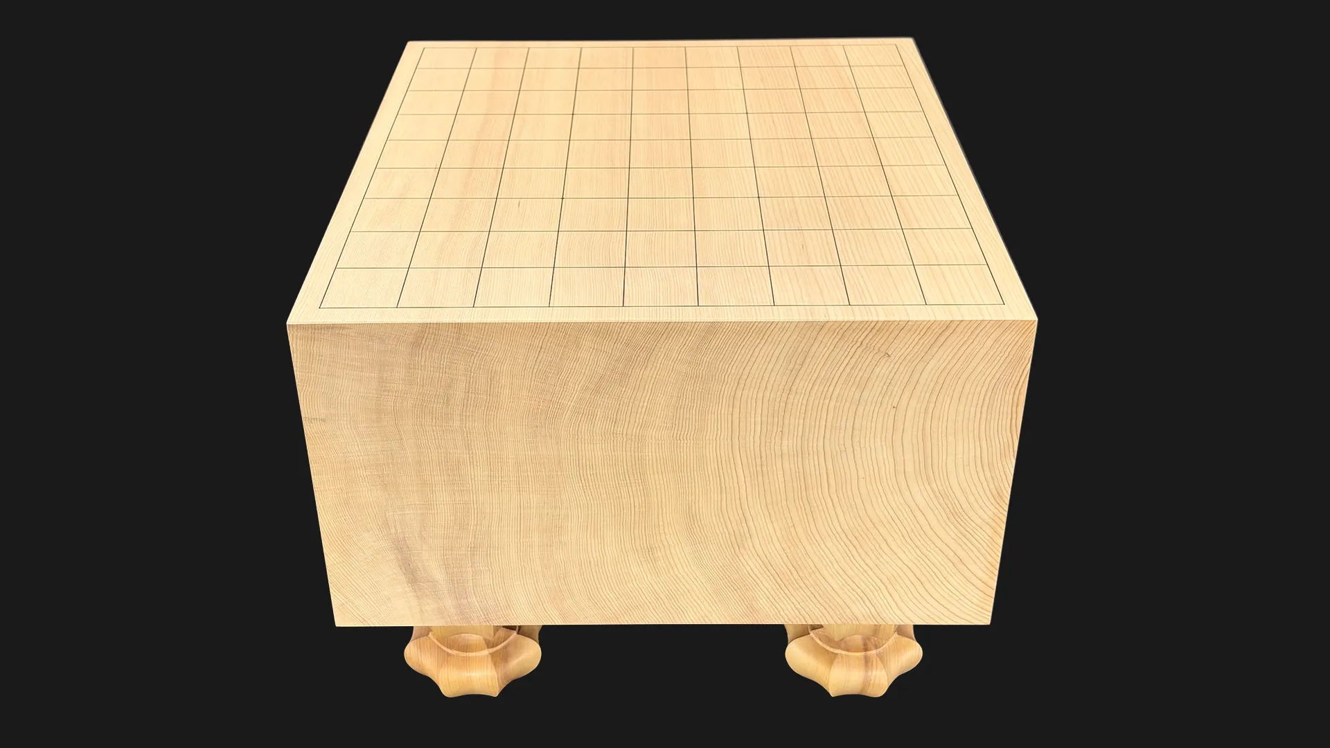 71周年記念 将棋（脚付）6.05寸｜島根県産榧・1枚板柾目 | 熊須碁盤店