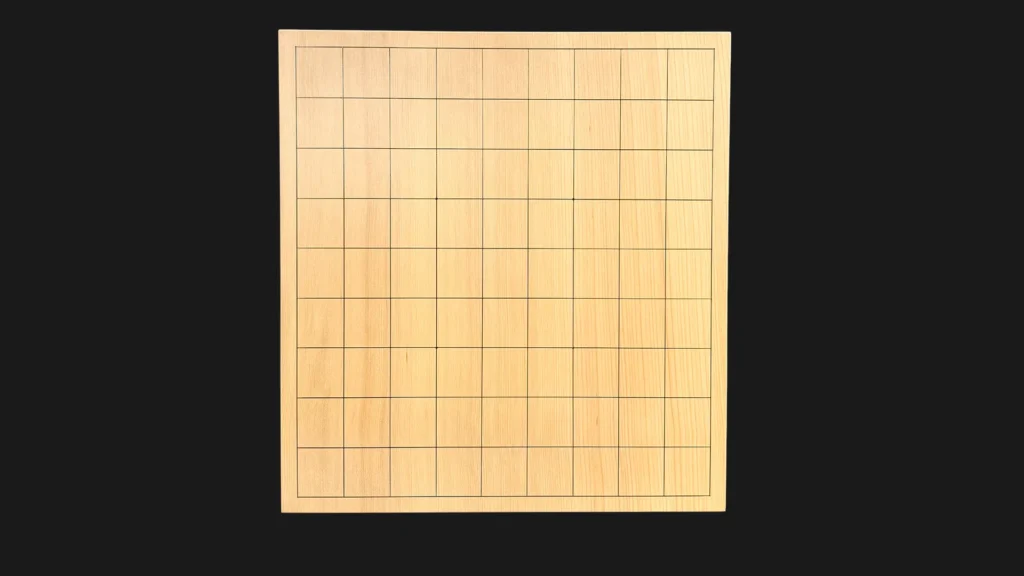 将棋（脚付）6.05寸｜島根県産榧・1枚板柾目のイメージ 5