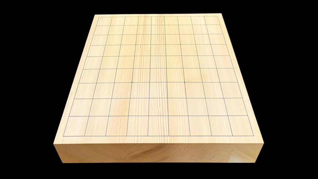 2.1-sun Shogi Table Board – Kyushu Kaya, 4-piece laminated, Straight-grain cut image 1