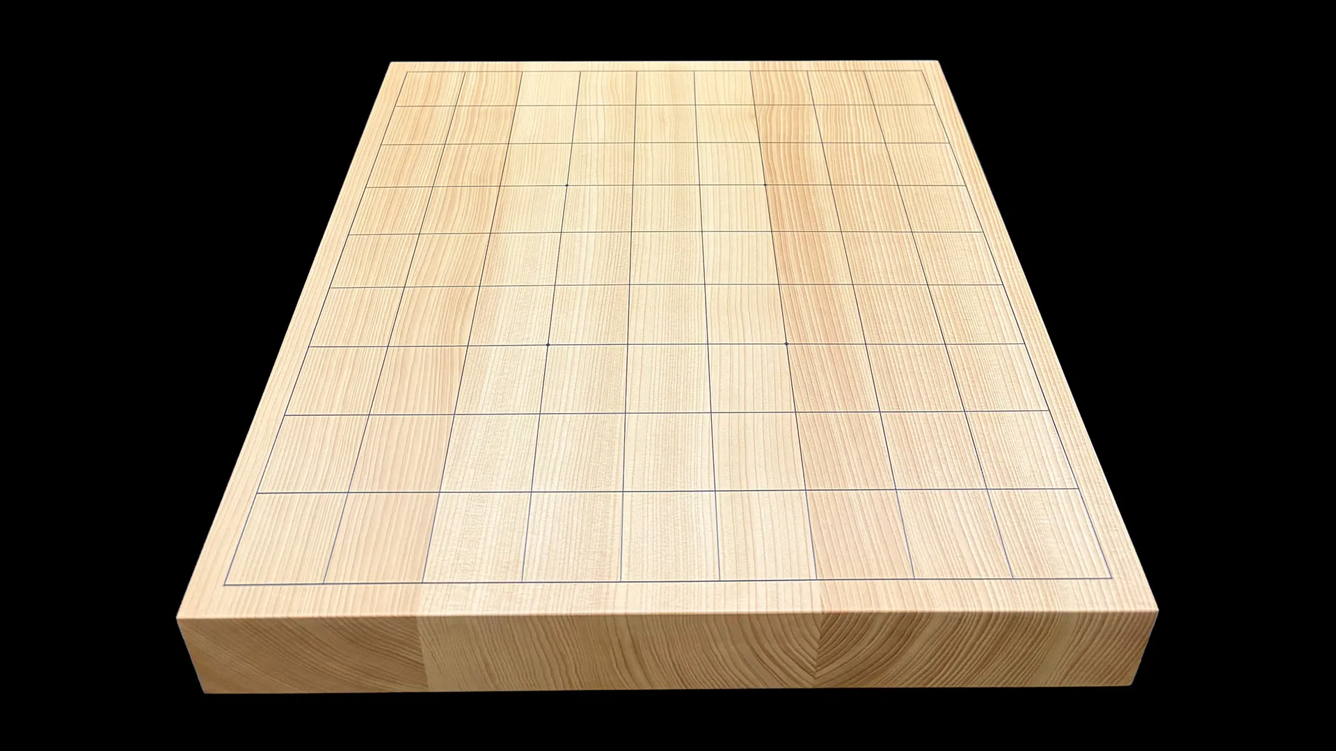 将棋(卓上)1.5寸|九州榧・3枚接ぎ盤柾目 【品番:ST30】の全体イメージ 1