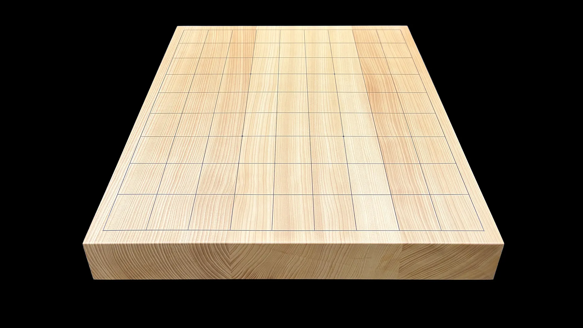 将棋(卓上)1.5寸|九州榧・3枚接ぎ盤柾目 【品番:ST30】の全体イメージ 2