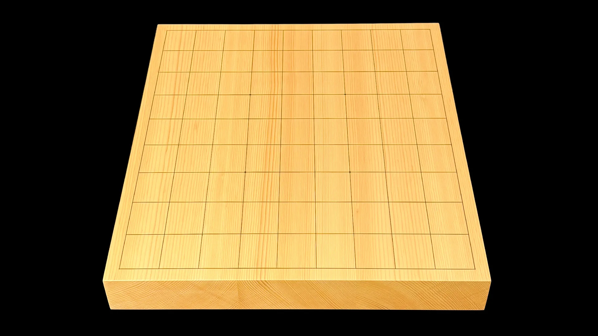 将棋(卓上)1.45寸|綾営林署榧・3枚接ぎ盤柾目 【品番:ST32】の全体イメージ 2