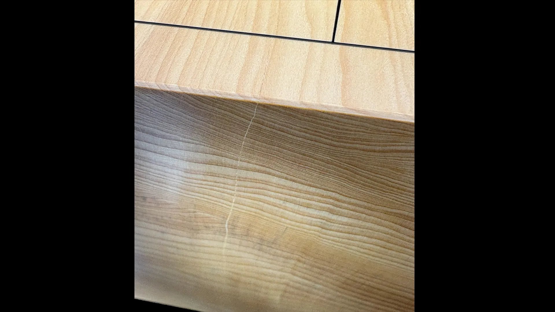 将棋(卓上)3.4寸|綾営林署榧・1枚板板目(木裏) 【品番:ST33】の部分イメージ 1