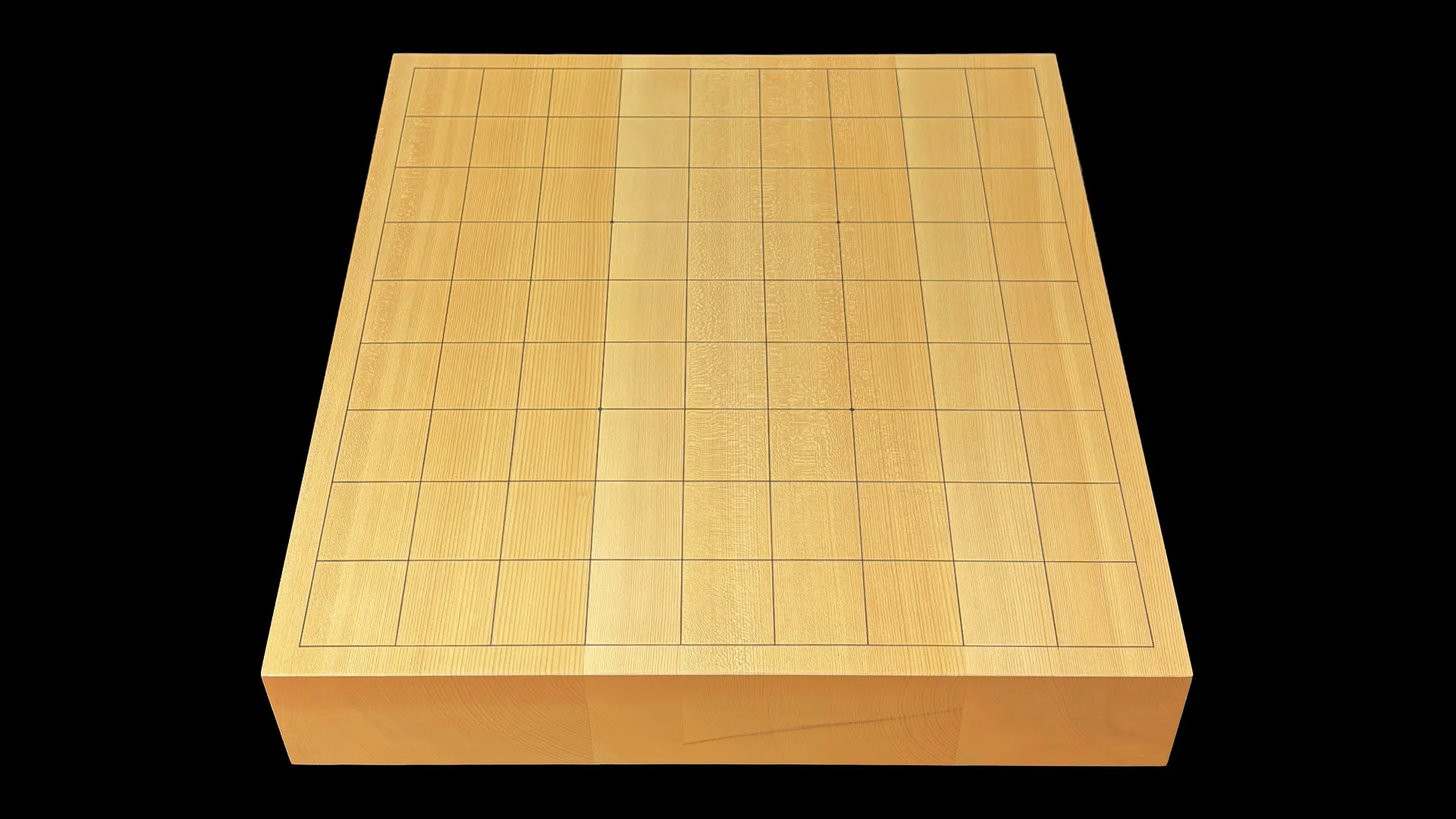 将棋(卓上)2.05寸|綾営林署榧・4枚接ぎ盤柾目 【品番:ST35】の全体イメージ 1