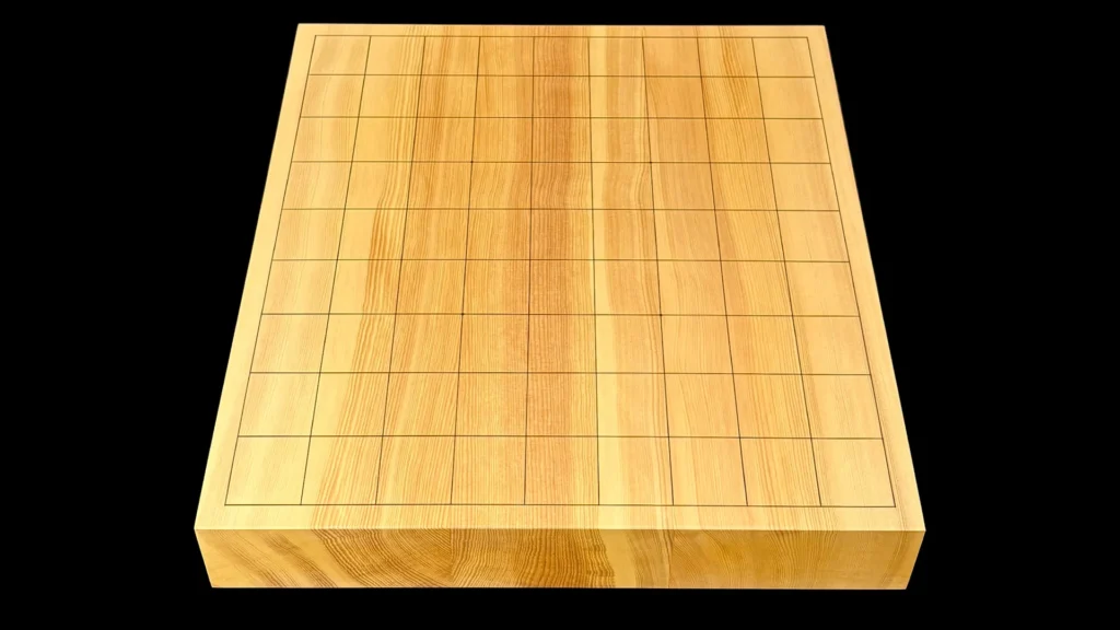 将棋（卓上）1.75寸｜宮崎榧・3枚接ぎ盤柾目 【品番：ST40】の全体イメージ 1