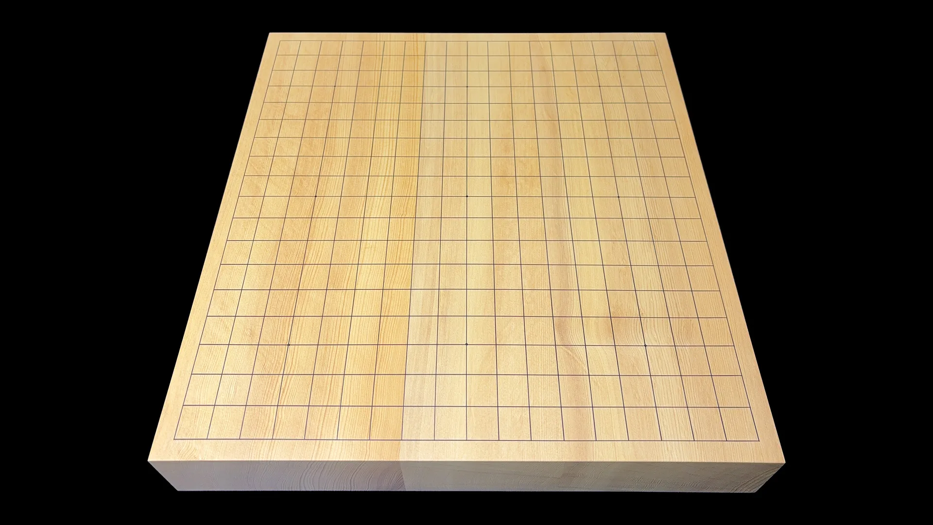 碁盤(卓上)2.15寸|熊本榧・3枚接ぎ盤柾目 【品番:71KGT15】の全体イメージ 1